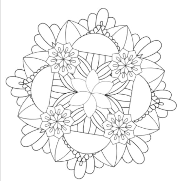 25 Fun Mandala Circles Coloring Book - Picture 11 of 13